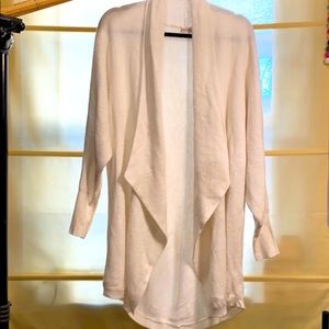 White chunky knit sweater